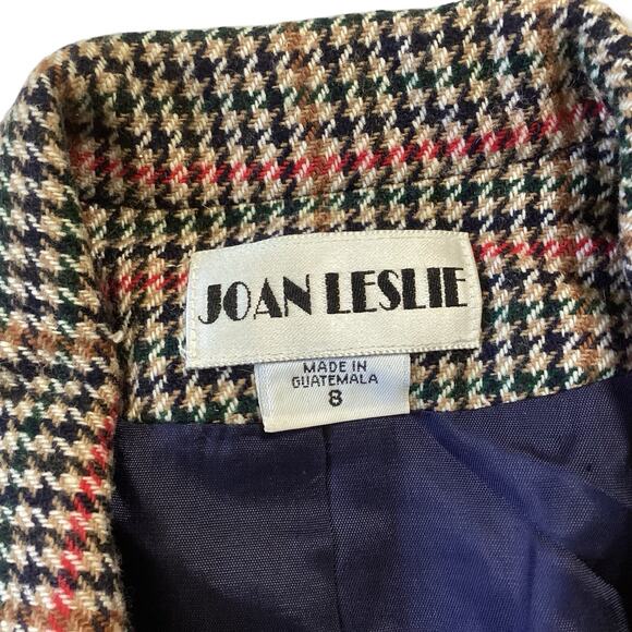Vintage Joan Leslie Houndstooth Pattern Blazer - Picture 4 of 7